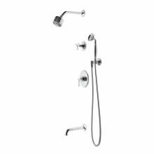 Waterworks 05-02355-13612 - Roadster Pressure Balance Shower Package with 3 1/4'' Shower Head, Handshower, Tub