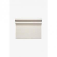 Waterworks 02-72414-44564 - Archive Park Avenue B Base 4 7/8 x 6 Standard Stopend (Left) in White Glossy Solid