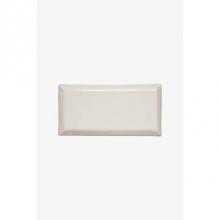 Waterworks 02-82352-78138 - Archive Field Tile 3 x 6 Beveled in Black Stain Glossy Stained Crackle