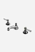 Waterworks 07-25638-88100 - Astoria Low Profile Three Hole Deck Mounted Lavatory Faucet with Metal Hexagonal Lever Handles in