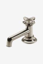 Waterworks 07-50633-99449 - Henry Low Profile One Hole Deck Mounted Lavatory Faucet with Metal Cross Handle in Shadow,