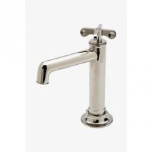 Waterworks 07-07230-43793 - Henry One Hole High Profile Bar Faucet , Metal Cross Handle in Dark Nickel, 2.2gpm