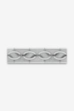 Waterworks 03-72135-03886 - Signet Solid Links Petite Single Border 3 5/8'' x 7 1/4'' in Stone Group