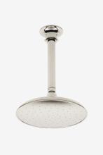 Waterworks 05-56245-99847 - Henry 8'' Ceiling Mounted Shower Rose, Arm and Flange in Dark Nickel, 2.5gpm