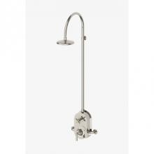 Waterworks 05-04046-14920 - COMPONENT ONLY Henry Exposed Thermostatic Shower System with Metal Lever and Cross Handle in Brass