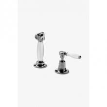 Waterworks 07-65320-97309 - Easton Classic Spray, White Porcelain Lever Handle in Chrome Complies, 0.25 Percent WALC