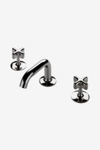 Waterworks 07-06995-76977 - .25 Low Profile Three Hole Deck Mounted Lavatory Faucet with Metal Cross Handles in Shadow
