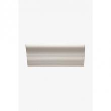 Waterworks 02-15505-29885 - Architectonics Handmade Universal Cyma Crown 2 1/4 x 6 Stopend (Right) in Nantucket White Glossy S