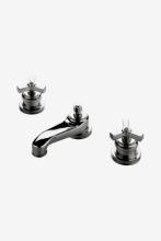 Waterworks 07-13127-95839 - Aero Low Profile Three Hole Deck Mounted Lavatory Faucet with Metal Cross Handles in Shadow,