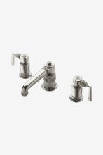 Waterworks 07-04741-71722 - R.W. Atlas Deck Mounted Marquee Lavatory Faucet with Metal Lever Side Mount Handles in