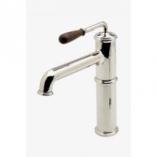 Waterworks 07-02582-02756 - Canteen High Profile Bar Faucet with Oak Lever Handle in Nickel, 2.2gpm