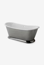 Waterworks 13-03837-29026 - Margaux 70 x 30 x 27 Freestanding Oval Cast Iron Bathtub without Slip Resistance in Unpainted Prim