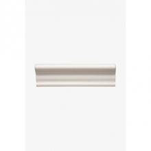 Waterworks 02-76589-19161 - Architectonics Handmade Universal Mirror Sill Rail 1 5/8 x 6 Stopend (Right) in Frost Glossy Solid