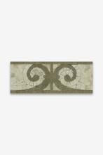 Waterworks 03-75092-75022 - Signet Tesserae Rivoli Border 6 1/4'' x 12'' in Stone Group