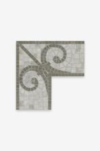 Waterworks 03-39693-55091 - Signet Tesserae Rivoli Continuous Corner 9 1/2'' x 9 1/2'' in Stone Group