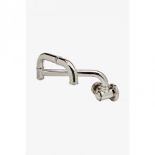 Waterworks 07-32280-56686 - On Tap Articulated Pot Filler with Metal Wheel Handle in Unlacquered Brass