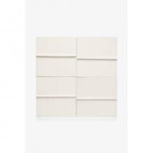 Waterworks 02-47860-92134 - Architectonics Handmade Odyssey Decorative Field Tile Groove Relief 6 x 6 in Shagreen Light Glossy