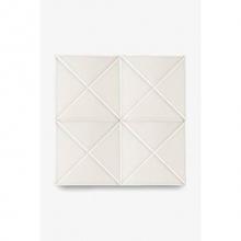 Waterworks 02-15634-41680 - Architectonics Handmade Odyssey Decorative Field Tile Boundary Relief 6 x 6 in Lace  Glossy Layere