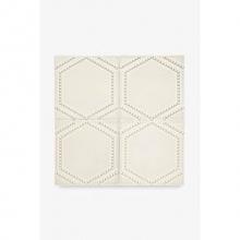 Waterworks 02-36782-00149 - Architectonics Handmade Boss Decorative Field Tile Hexad Petite 6 x 6 in Paperwhite Glossy Layered