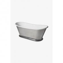 Waterworks 13-76871-07285 - Margaux 70 x 30 x 27 Freestanding Oval Cast Iron Bathtub without Slip Resistance in Burnished