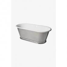 Waterworks 13-64580-64048 - Voltaire 67 x 31 x 24 Freestanding Oval Cast Iron Bathtub without Slip Resistance in Unpainted Pri