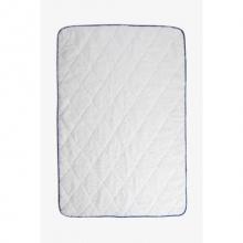 Waterworks 33-05771-89976 - Gotham Quilted Bath Mat 36 x 24 in White/Navy