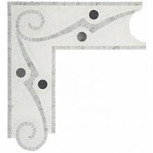 Waterworks 03-25418-68430 - Signet French Curve Continuous Corner 14 1/8'' x 14 3/8'' in Stone Group 1,