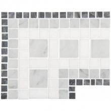 Waterworks 03-92911-13676 - Signet Dentil Continuous Corner 5 1/2'' x 6 3/4'' in Stone Group