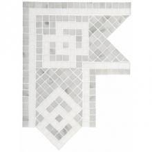 Waterworks 03-64455-29783 - Signet Dazzle Continuous Corner 6 5/8'' x 7 3/4'' in Stone Group 1, 2, 3, and
