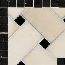 Waterworks 03-74975-09677 - Parramore Basketweave Continuous Corner 3 in Stone Group 1, 2, 3, and 4