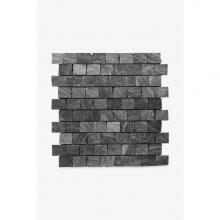 Waterworks 03-55643-73332 - Keystone 3cm Hand Clipped Mosaic in Cascade Gray Honed