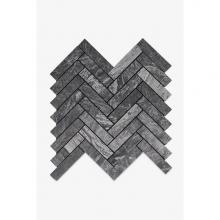 Waterworks 03-24560-84951 - Keystone 2.5cm x 10cm Herringbone Mosaic in Cascade Gray Honed