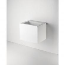 Waterworks 11-16944-84022 - .25 Rectangular Single Wall Mounted Corian Lavatory Sink 26'' x 18 1/2'' x 19