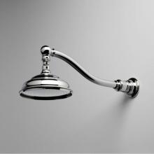 Waterworks 05-09997-40100 - Olympia Wall Mounted 8'' Shower Rose, Arm and Flange in Unlacquered