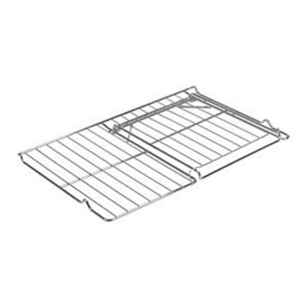 Range Oven Rack: 24-In L X 15 3/4-In D Split Rack With 11 1/4-In L X 14-In D Removable Rack Sectio