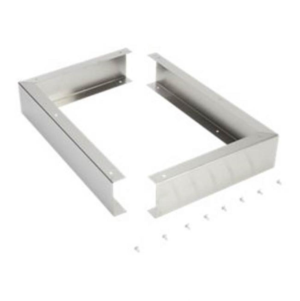 Microwave Hood Filler Kit: Universal, Stainless Steel, 3-In W X 15 3/4- In H X 11-In D For 36-In O