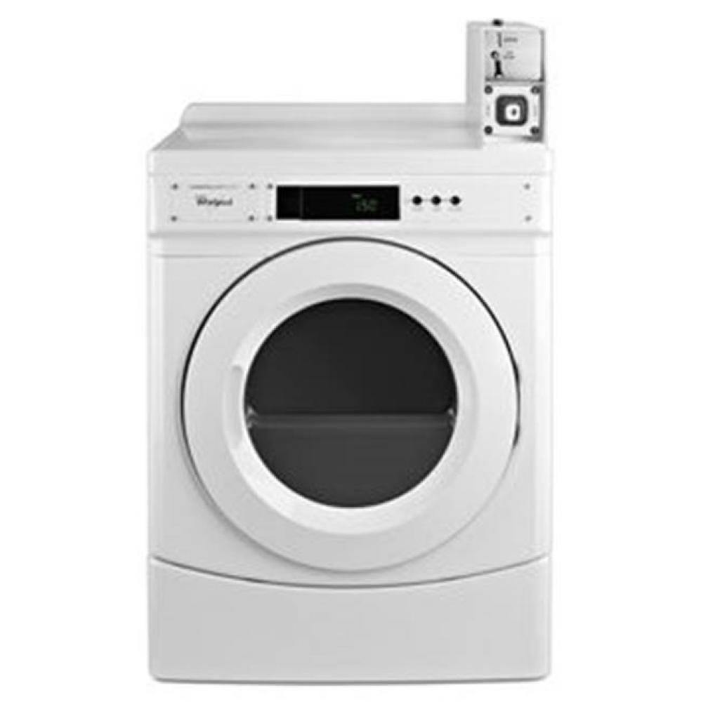 27'' Commercial Electric Front-Load Dryer Featuring Factory-Installed Coin Drop With Coi