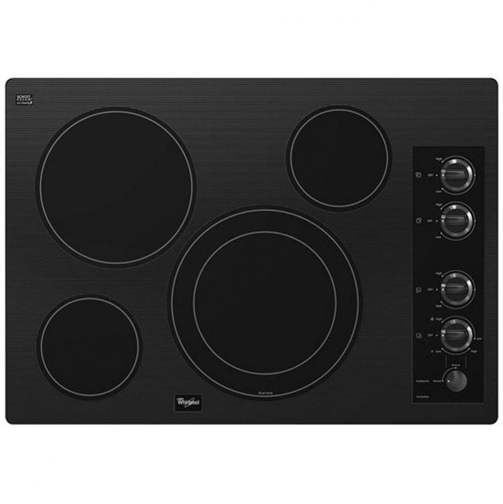 Whirlpool Gold® 30-inch Electric Ceramic Glass Cooktop with 12''/9'' Dual