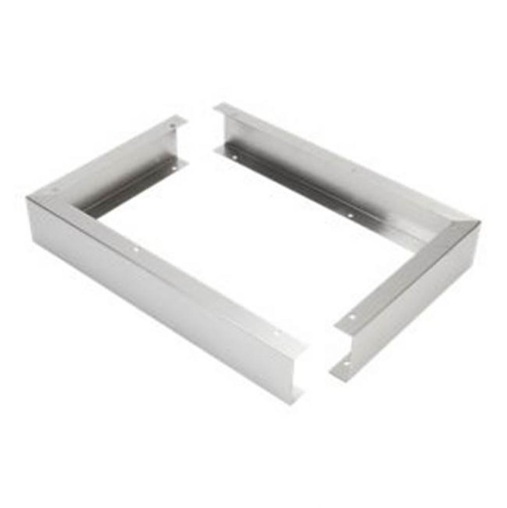 Microwave Hood Filler Kit: Universal, Stainless Steel Metal, 3-In X 17 1/4-In X 11-In