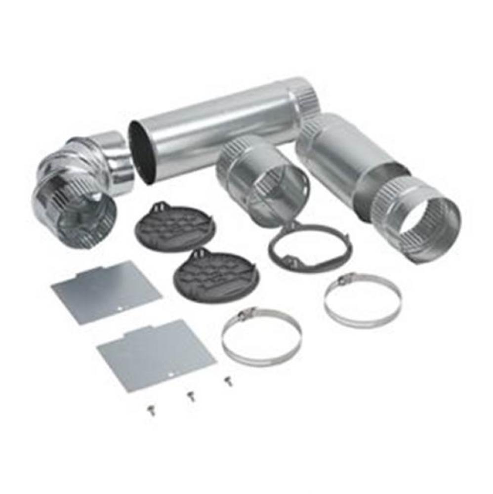 Dryer L, R, Bottom Internal Vent Kit: Universal Grey