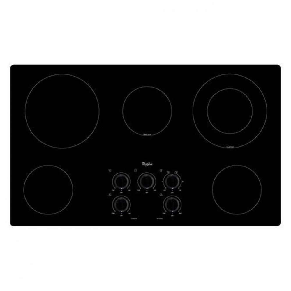 Whirlpool® 36 in. Electric Cooktop with Warm Zone element