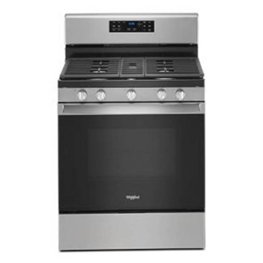 5.0 Cu Ft Freestanding Gas Range With Fan Convection