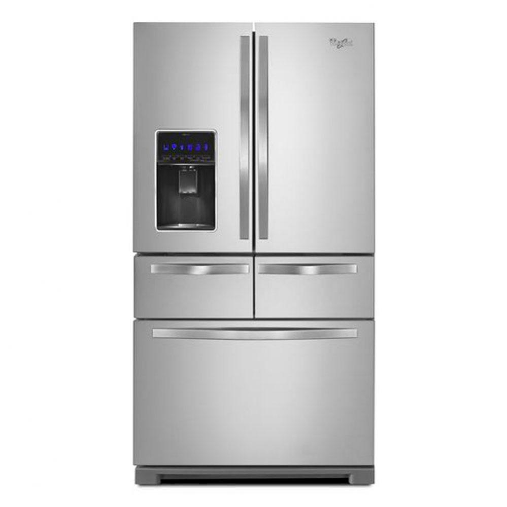 36-inch Wide Double Drawer French Door Refrigerator with Dual Cooling System - 26 cu. ft.