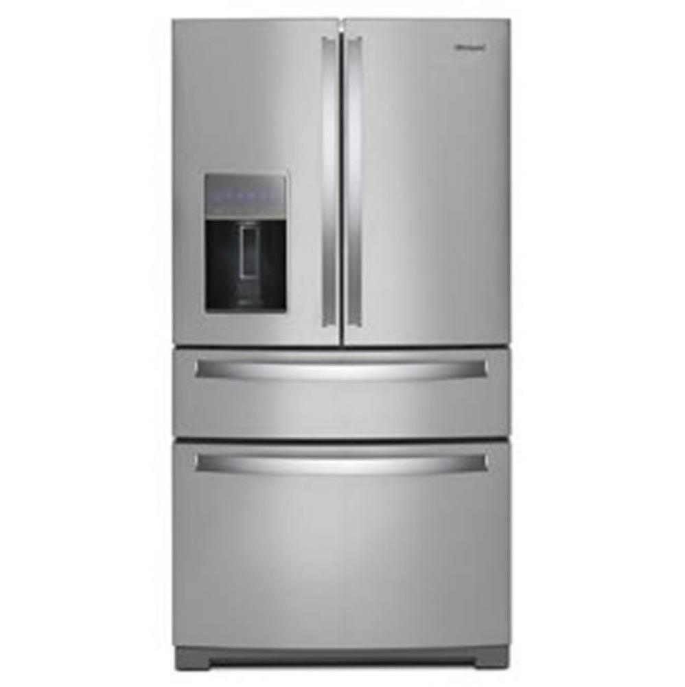 36-Inch Wide 4-Door Refrigerator With Exterior Drawer - 26 Cu. Ft.