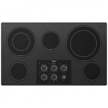 Whirlpool G7CE3635XB - Whirlpool Gold® 36-inch Electric Ceramic Glass Cooktop with Two Dual Radiant Elements