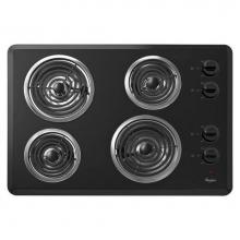 Whirlpool WCC31430AB - Whirlpool® 30'' Electric Cooktop with Dishwasher-Safe Knobs