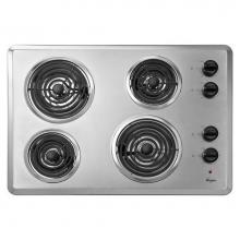 Whirlpool WCC31430AR - Whirlpool® 30'' Electric Cooktop with Dishwasher-Safe Knobs