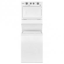 Whirlpool WETLV27HW - Long Vent Electric Full Size Stacked Laundry Center, 3.5 Cu.Ft / 5.9 Cu.Ft., Dual Action Agitator,