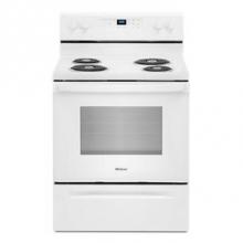 Whirlpool WFC315S0JW - 4.8 Cu Ft, Self-Clean, Coil, 2-6'', 2-8'', Clock, Extra Large Window, Storage