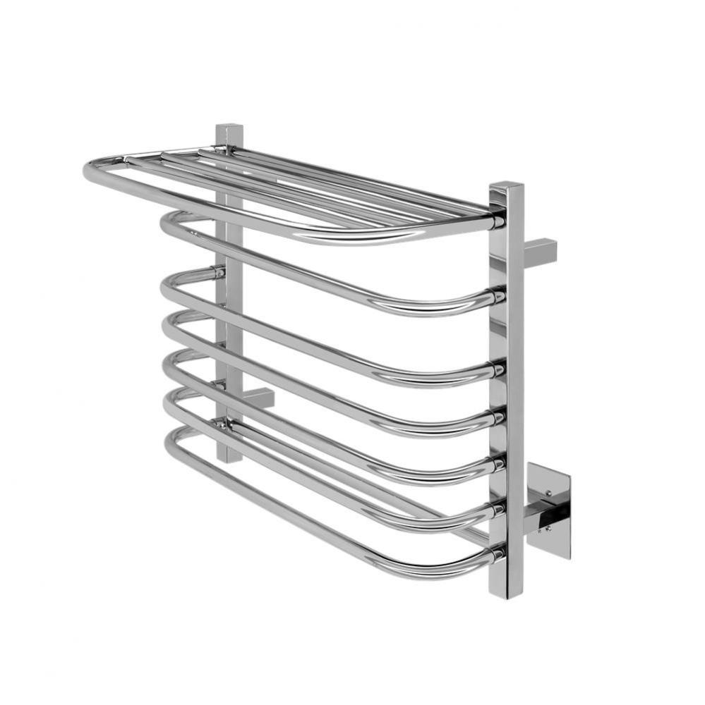 Vancouver Towel Warmer, Polished, Hardwired, 6